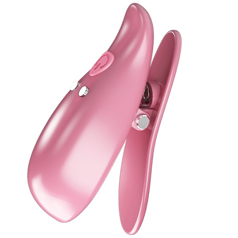 PRETTY LOVE - LEAF VIBRATING NIPPLE CLAMPS PINK - Amore24