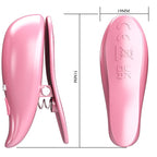 PRETTY LOVE - LEAF VIBRATING NIPPLE CLAMPS PINK - Amore24