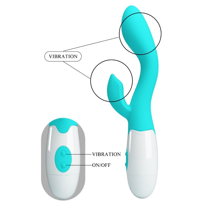 PRETTY LOVE - BRIGHTY G-SPOT VIBRATOR AQUA GREEN - Amore24