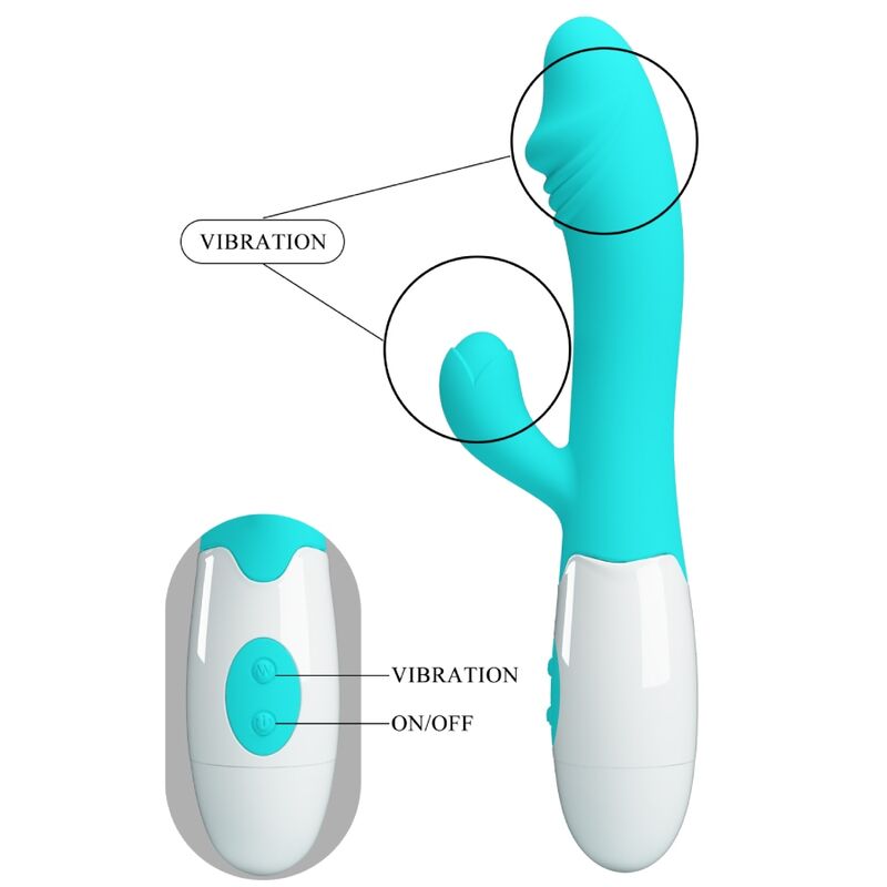 PRETTY LOVE - SNAPPY G-SPOT VIBRATOR AQUA GREEN - Amore24