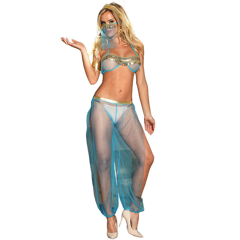SUBBLIME - INDIA STYLE BLUE LINGERIE SET L/XL - Amore24
