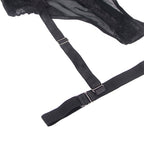 SUBBLIME - TEDDY WITH GARTER STRAP DETAIL CHEST BLACK L/XL - Amore24