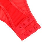 SUBBLIME - TEDDY WITH GARTER STRAP DETAIL CHEST RED L/XL - Amore24