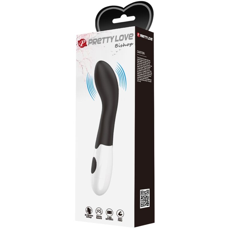 PRETTY LOVE - BISHOP G-SPOT VIBRATOR 30 MODES BLACK - Amore24