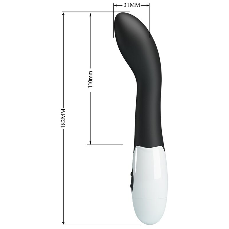PRETTY LOVE - BISHOP G-SPOT VIBRATOR 30 MODES BLACK - Amore24