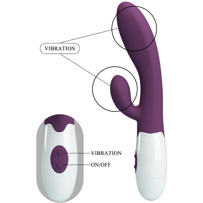 PRETTY LOVE - ALVIS RABBIT VIBRATOR & PURPLE G-SPOT - Amore24