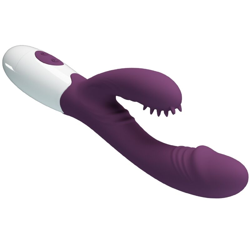PRETTY LOVE - ANDRE RABBIT VIBRATOR & G-POINT STIMULATOR PURPLE - Amore24