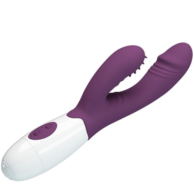 PRETTY LOVE - ANDRE RABBIT VIBRATOR & G-POINT STIMULATOR PURPLE - Amore24