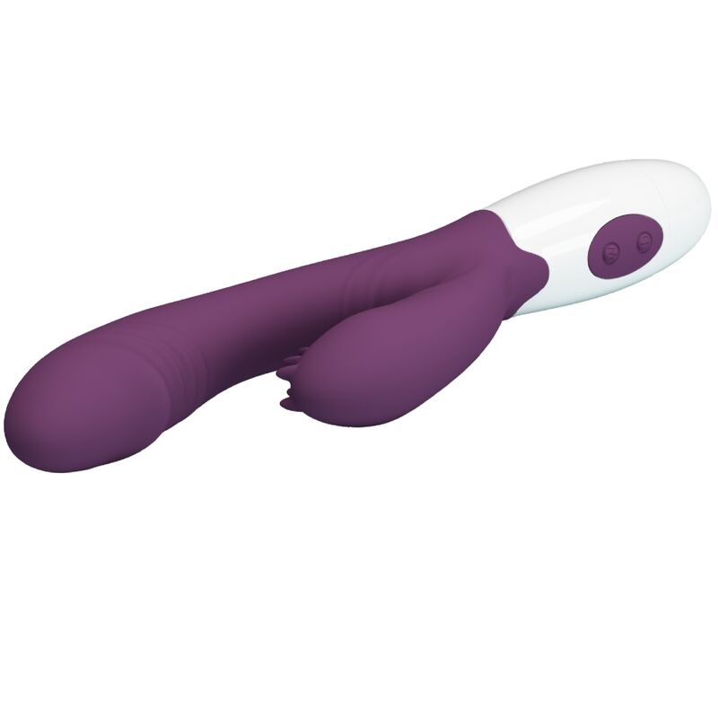 PRETTY LOVE - ANDRE RABBIT VIBRATOR & G-POINT STIMULATOR PURPLE - Amore24