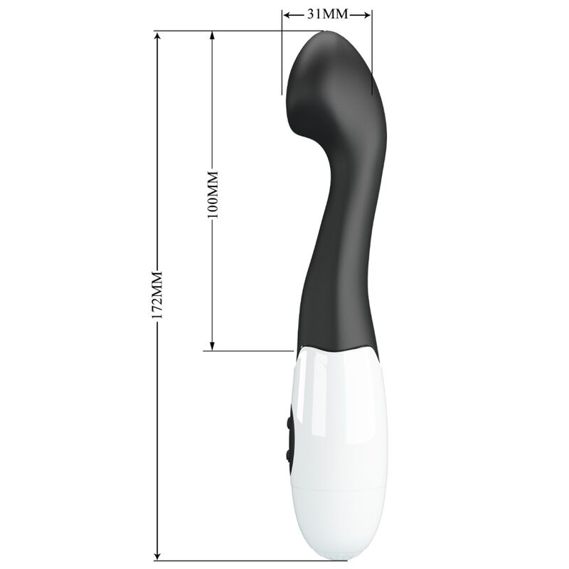 PRETTY LOVE - CHARLES G-SPOT VIBRATOR 30 MODES BLACK - Amore24