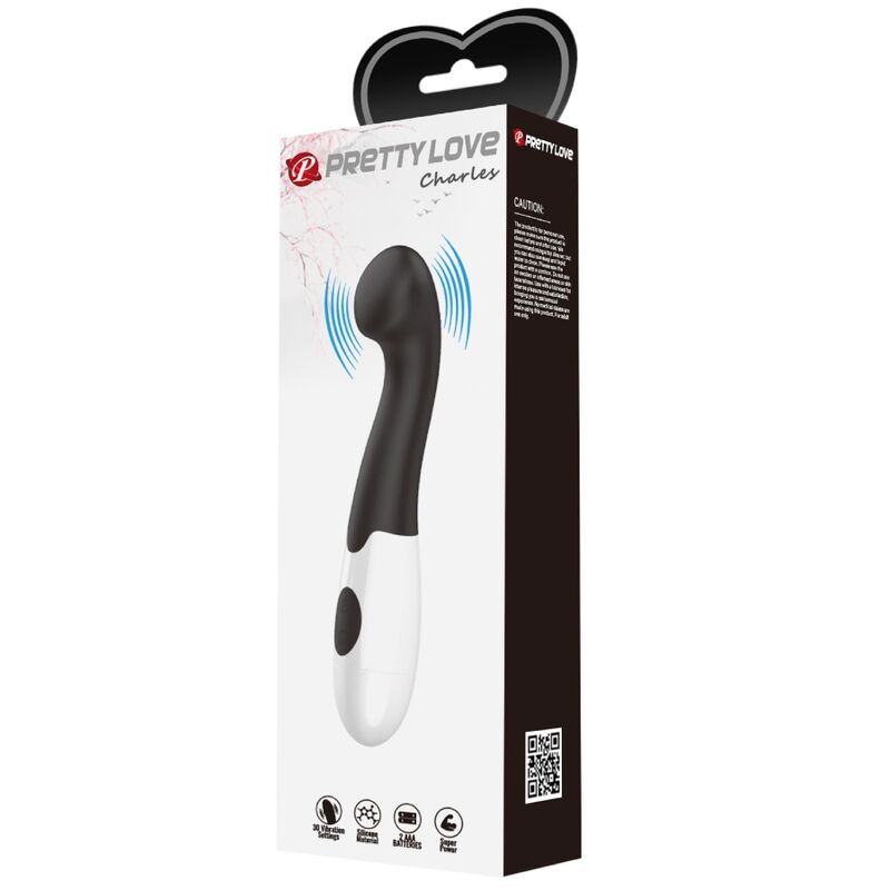 PRETTY LOVE - CHARLES G-SPOT VIBRATOR 30 MODES BLACK - Amore24