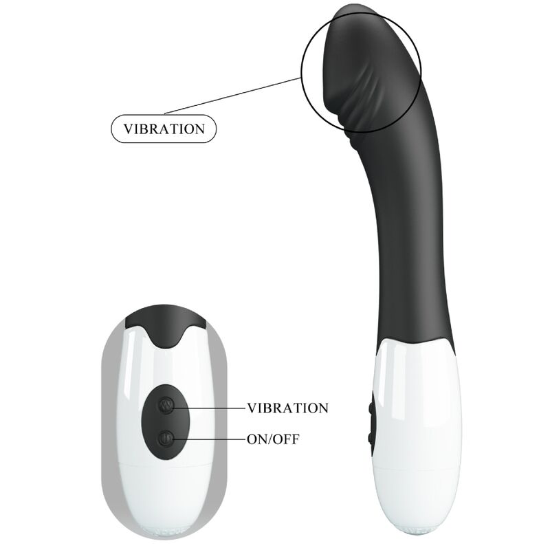PRETTY LOVE - ELEMENTAL G-SPOT VIBRATOR 30 MODES BLACK - Amore24