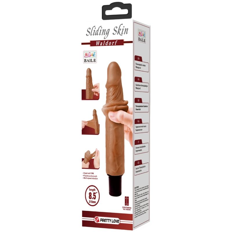 PRETTY LOVE - WALDORF REALISTIC VIBRATOR 18 CM -O- 4 CM - Amore24