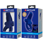 PRETTY LOVE - BRONSON DOUBLE RING WITH VIBRATION BLUE - Amore24