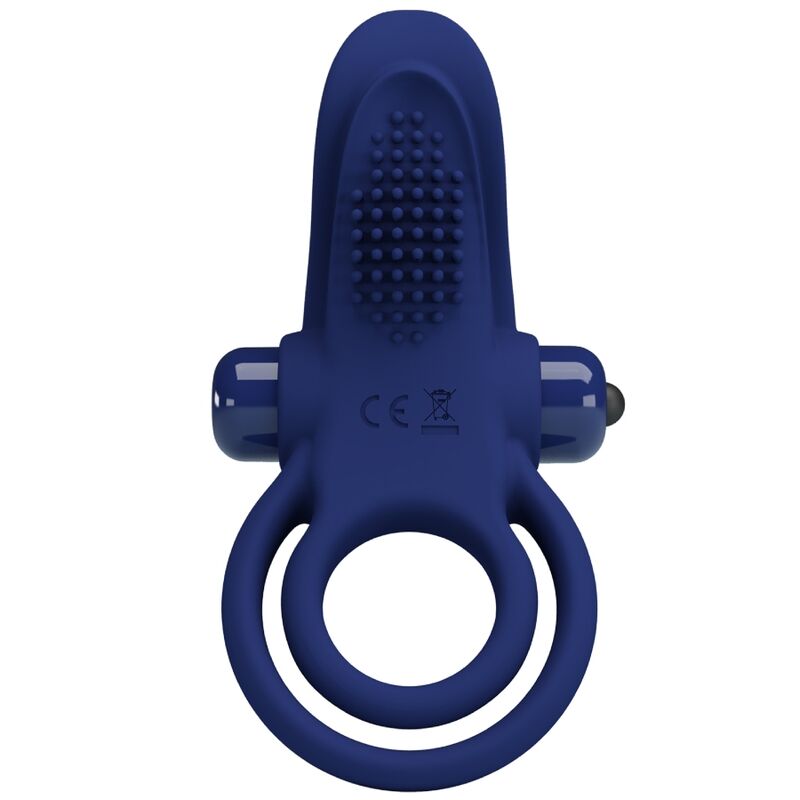PRETTY LOVE - BRONSON DOUBLE RING WITH VIBRATION BLUE - Amore24