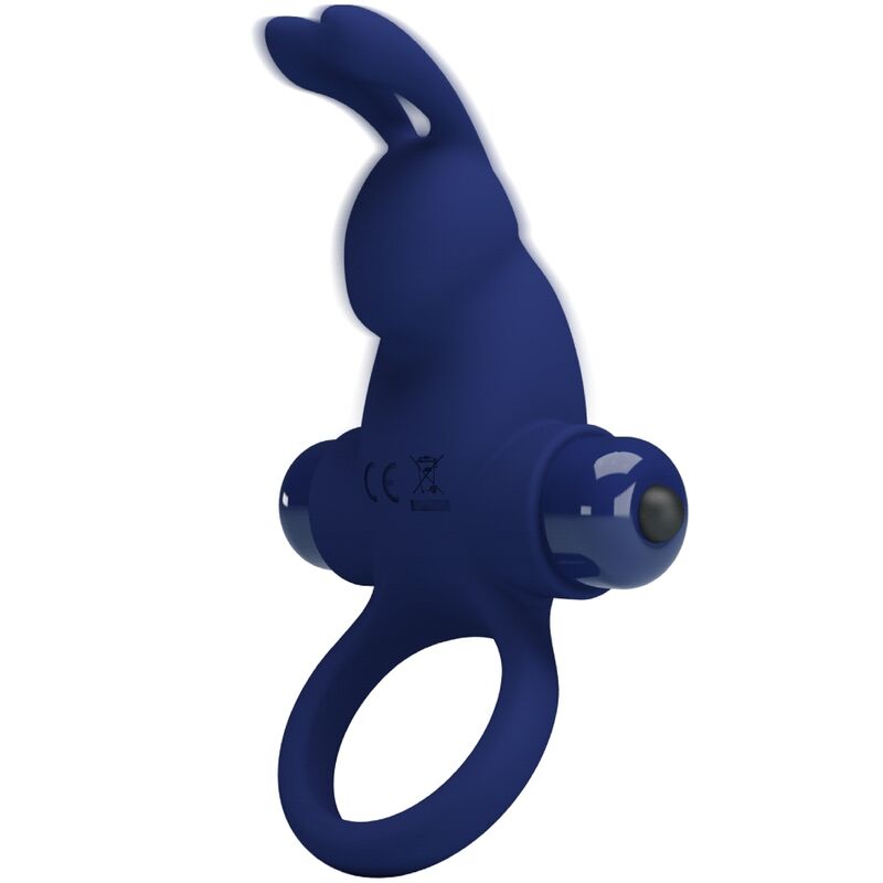 PRETTY LOVE - JIRO RABBIT RING WITH VIBRATION BLUE - Amore24