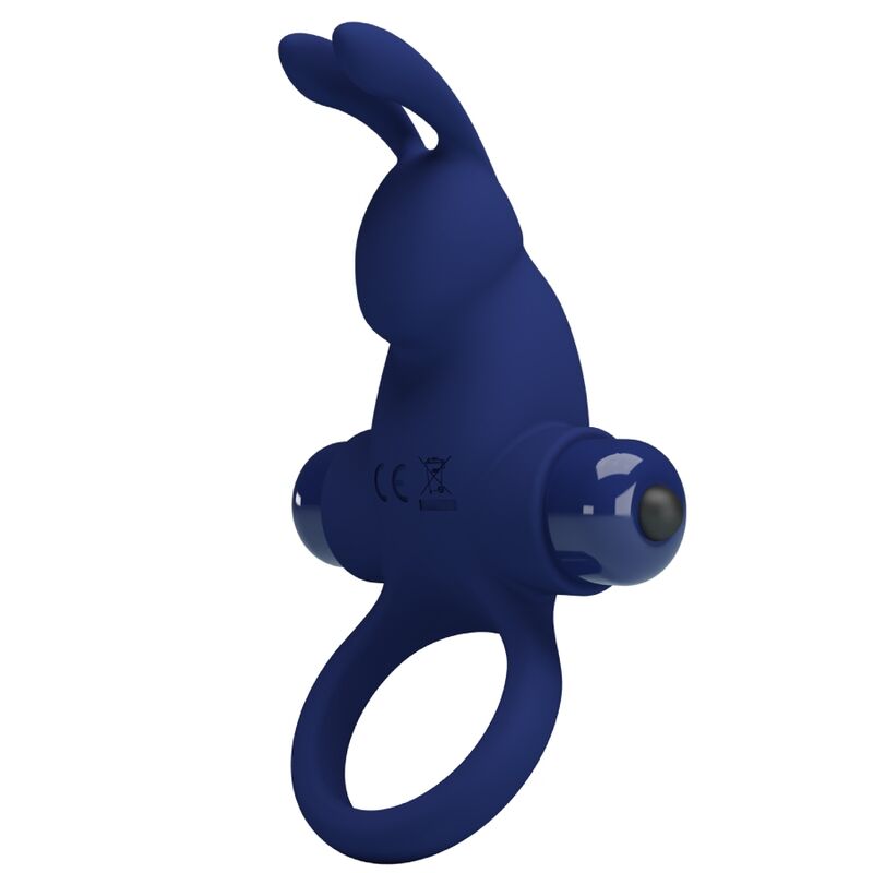 PRETTY LOVE - JIRO RABBIT RING WITH VIBRATION BLUE - Amore24