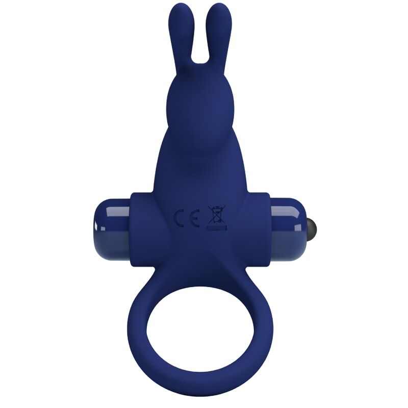 PRETTY LOVE - JIRO RABBIT RING WITH VIBRATION BLUE - Amore24