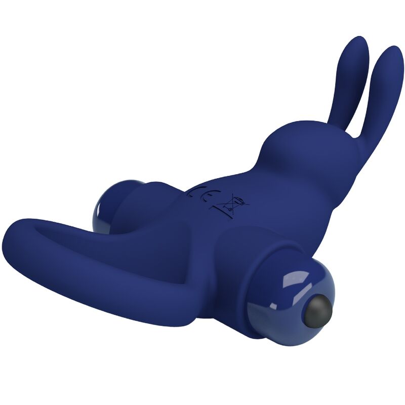 PRETTY LOVE - JIRO RABBIT RING WITH VIBRATION BLUE - Amore24