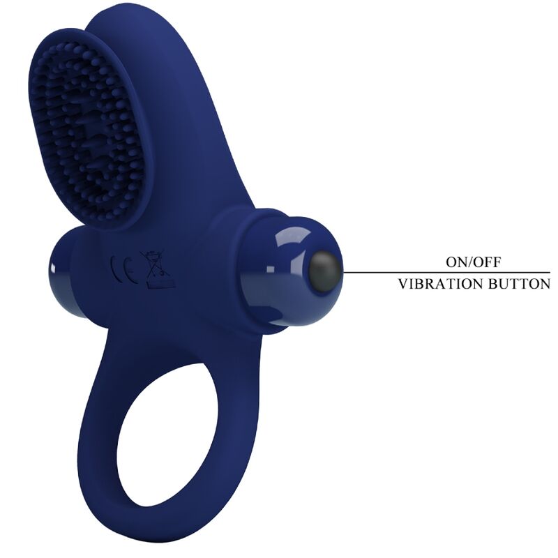 PRETTY LOVE - PALLE RING WITH VIBRATION BLUE - Amore24