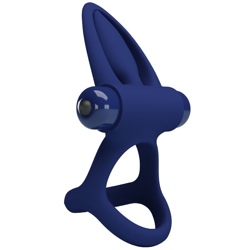 PRETTY LOVE - MAT DOUBLE RING WITH VIBRATION & STIMULATOR BLUE - Amore24