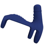 PRETTY LOVE - ELISH VIBRATING RING WITH EXTENSION BLUE - Amore24