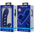 PRETTY LOVE - ALTAF VIBRATOR RING WITH SILICONE SHEATH BLUE - Amore24