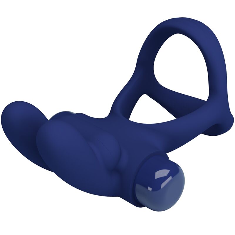 PRETTY LOVE - FRANCISCO DOUBLE VIBRATING RING RABBIT BLUE - Amore24
