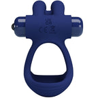 PRETTY LOVE - FRANCISCO DOUBLE VIBRATING RING RABBIT BLUE - Amore24