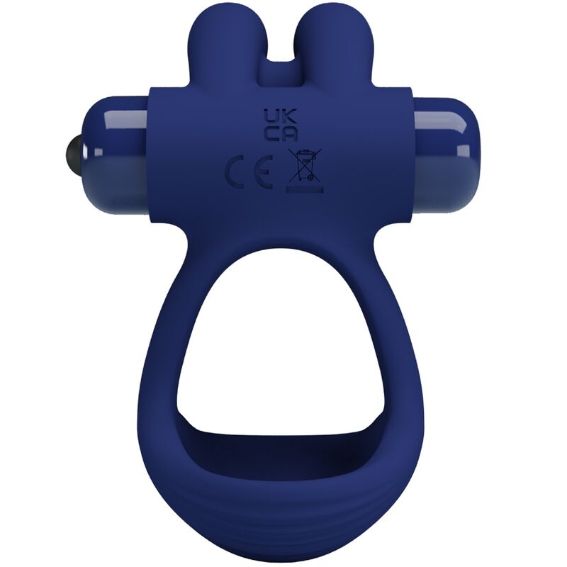 PRETTY LOVE - FRANCISCO DOUBLE VIBRATING RING RABBIT BLUE - Amore24