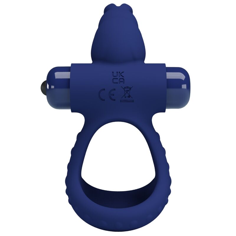 PRETTY LOVE - LUCHITO DOUBLE VIBRATING RING RABBIT BLUE - Amore24
