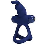 PRETTY LOVE - LUCHITO DOUBLE VIBRATING RING RABBIT BLUE - Amore24