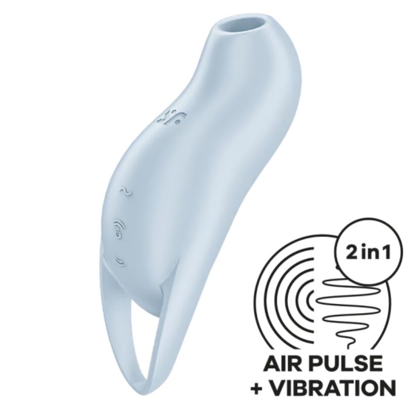 SATISFYER - POCKET PRO 1 CLITORIS STIMULATOR LIGHT BLUE - Amore24