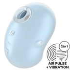 SATISFYER - CUTIE GHOST LAY-ON VIBRATOR LIGHT BLUE - Amore24