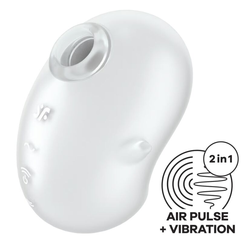 SATISFYER - CUTIE GHOST LAY-ON VIBRATOR WHITE - Amore24