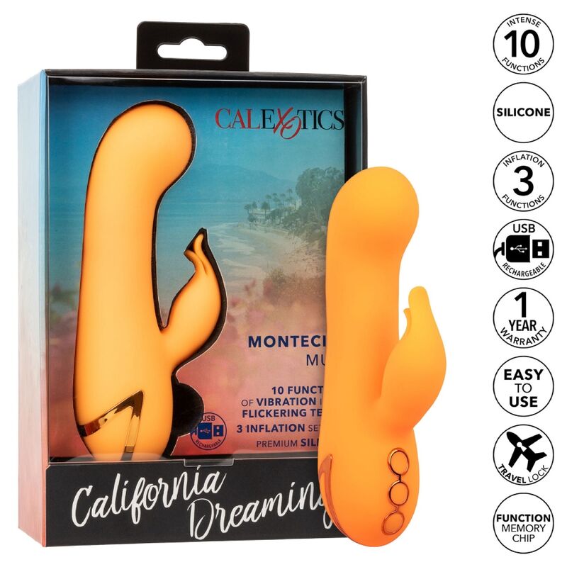 CALEXOTICS - MONTECITO MUSE VIBRATOR RABBIT ORANGE BY CALIFORNIA DREAMING - Amore24