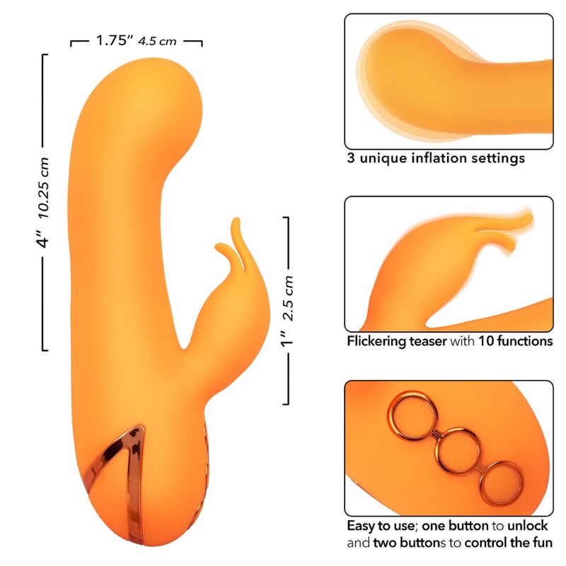 CALEXOTICS - MONTECITO MUSE VIBRATOR RABBIT ORANGE BY CALIFORNIA DREAMING - Amore24