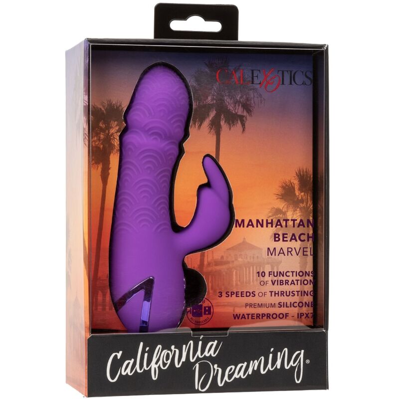 CALEXOTICS - MANHATTAN BEACH MARVEL VIBRATOR RABBIT PURPLE BY CALIFORNIA DREAMING - Amore24