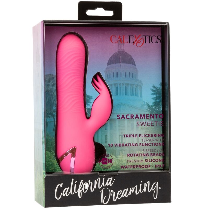 CALEXOTICS - SACRAMENTO SWEETIE VIBRATOR RABBIT PINK BY CALIFORNIA DREAMING - Amore24
