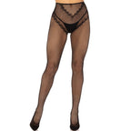 LEG AVENUE - CROTCHLESS FISHNET STOCKINGS RED - Amore24