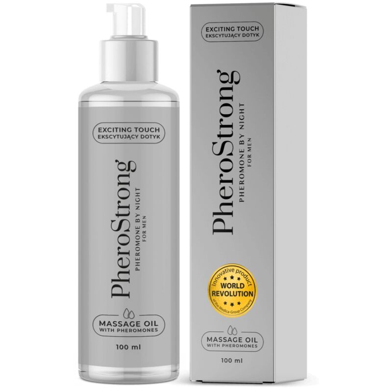 PHEROSTRONG - MASSAGE OIL BY NIGHT FOR MEN 100 ML - Amore24