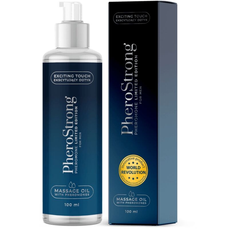 PHEROSTRONG - MASSAGE OIL LIMITED EDITION FOR MEN 100 ML - Amore24