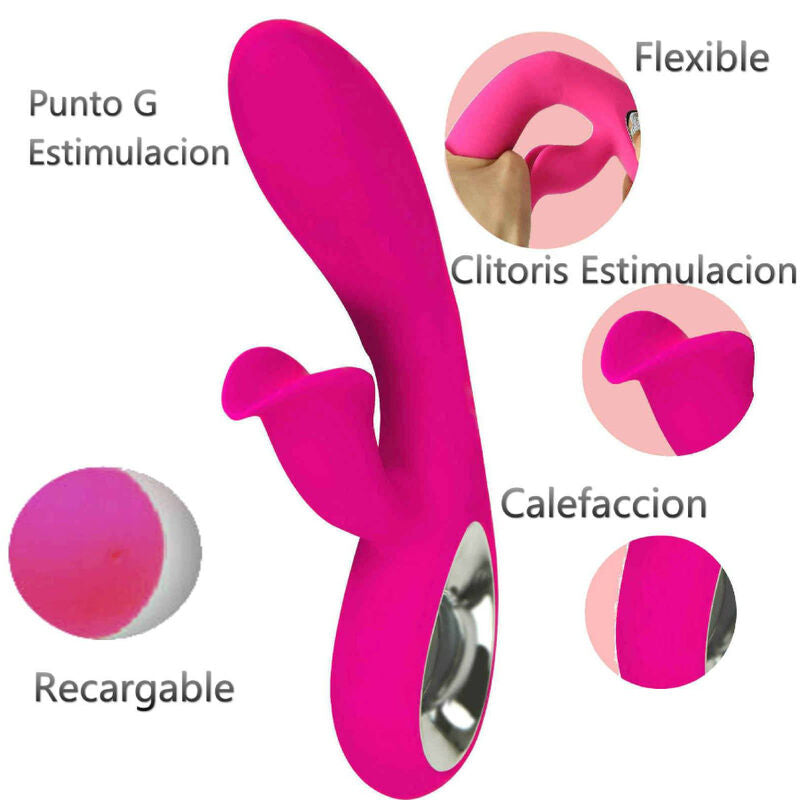 ARMONY - DARO VIBRATOR & PULL RING STIMULATOR FUCHSIA - Amore24
