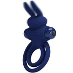 PRETTY LOVE - DAREY DOUBLE VIBRATING RING RABBIT BLUE - Amore24
