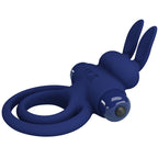 PRETTY LOVE - DAREY DOUBLE VIBRATING RING RABBIT BLUE - Amore24