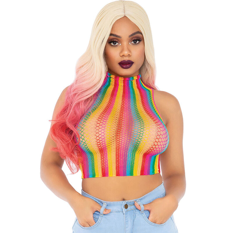 LEG AVENUE - MULTICOLOR NET TOP - Amore24
