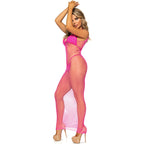LEG AVENUE - LONG NET DRESS YELLOW ONE SIZE - Amore24