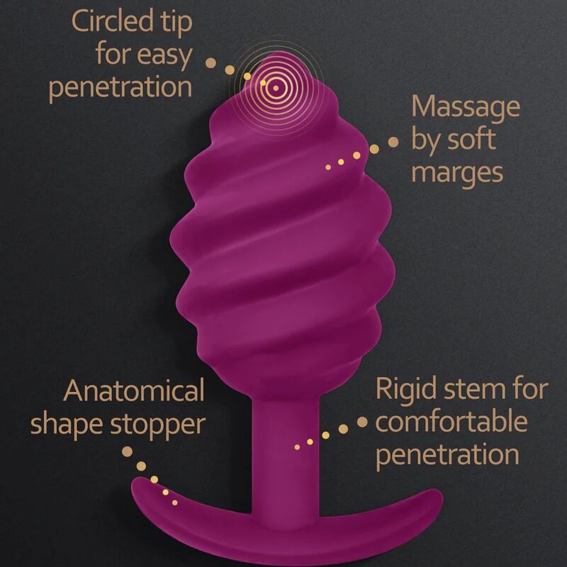 G-VIBE - GPLUG TWIST 2 PURPLE ANAL PLUG - Amore24