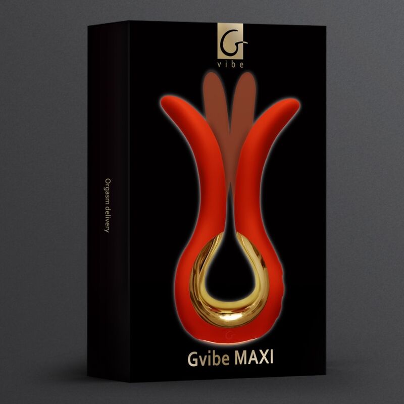 G-VIBE - GVIBE MAXI VIBRATOR WITH TWO FLEXIBLE TIPS CORAL - Amore24