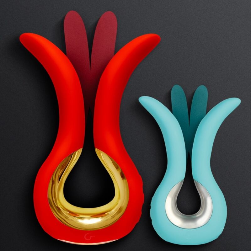 G-VIBE - GVIBE MAXI VIBRATOR WITH TWO FLEXIBLE TIPS CORAL - Amore24